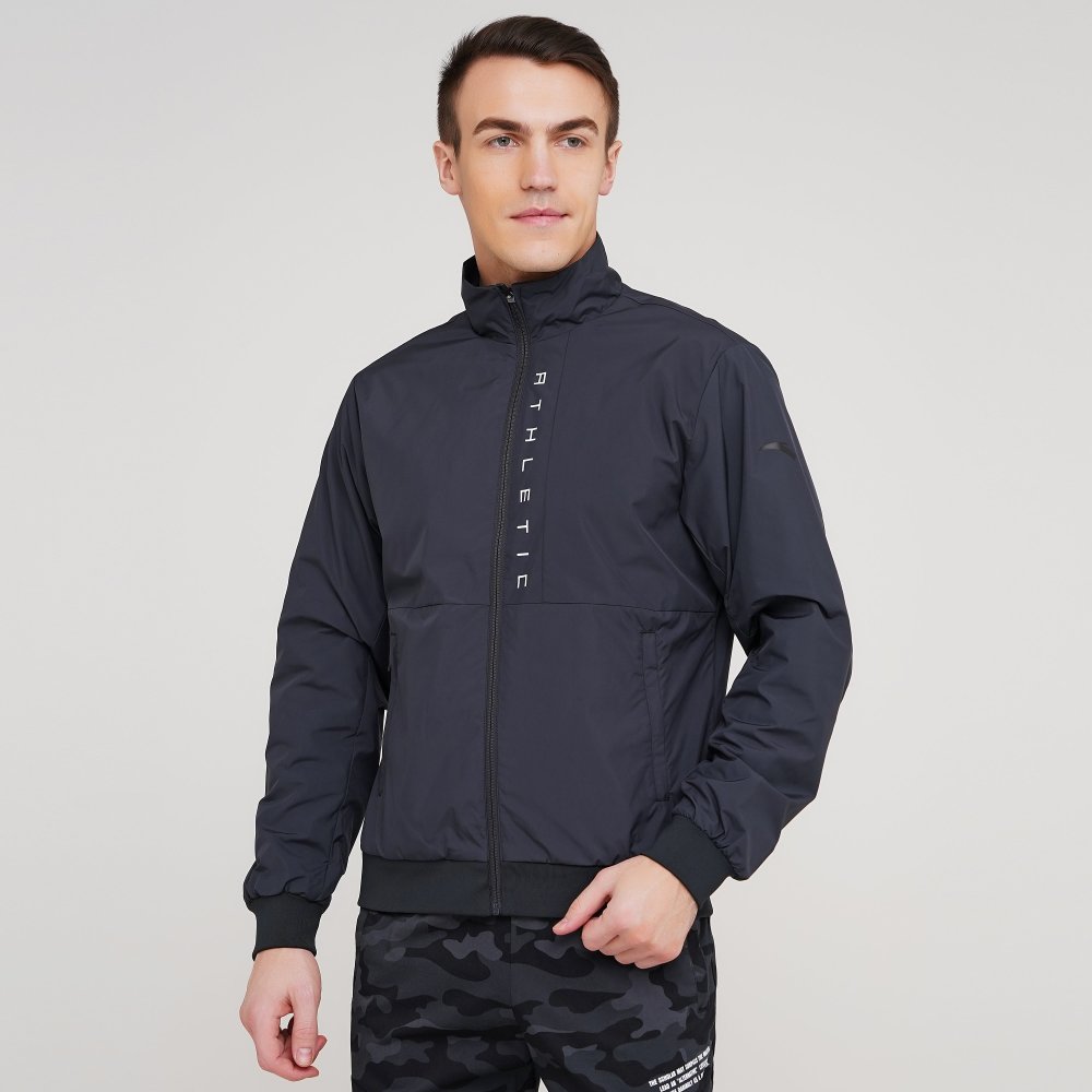 

Мужская ветровка Anta Mercerized Velvet Jacket Черный 48 (ant852117606-2)