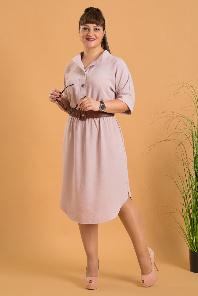 

Платье Alenka Plus 14316-2 пудра, Платье Alenka Plus 14316-2 пудра, 56