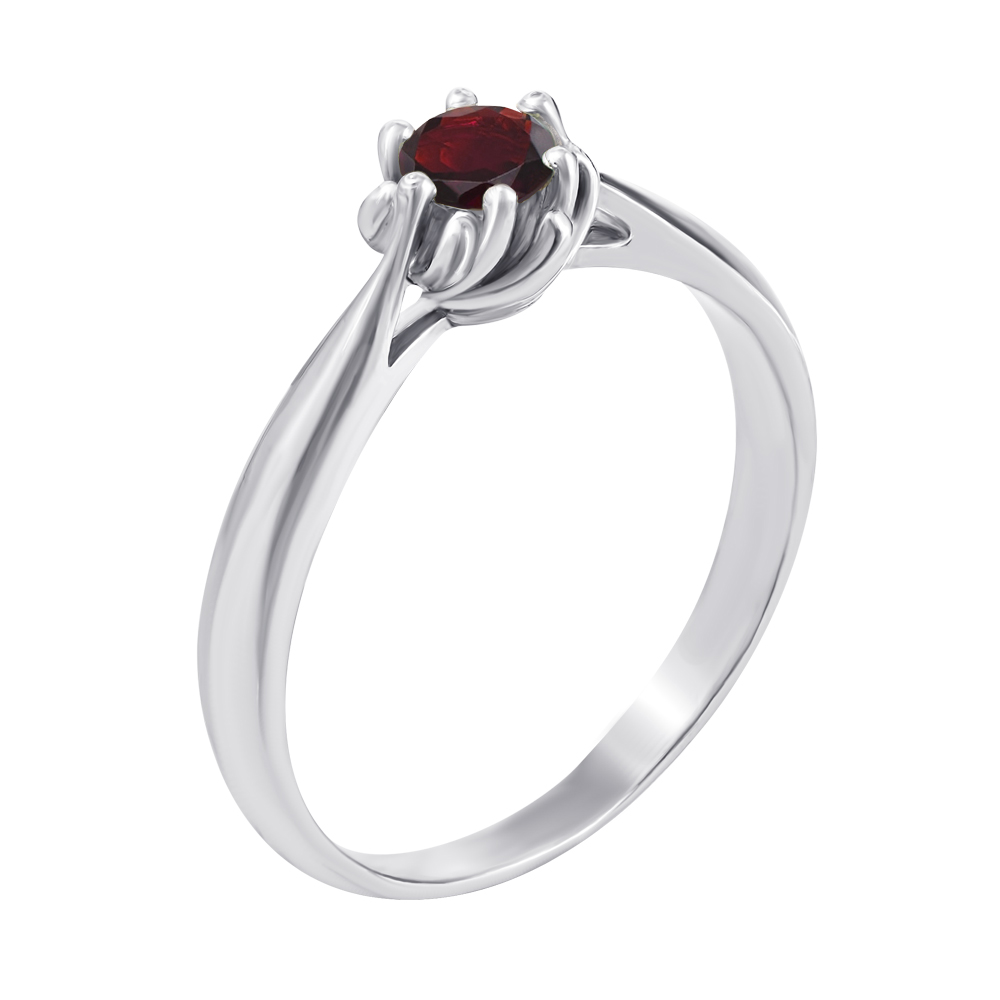 

Серебряное кольцо с гранатом 000134395 17 размера