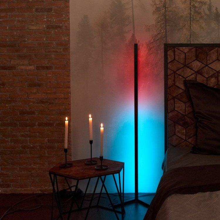

Светильник торшер светодиодный RGB напольный атмосферный угловой 200 см с Wi-Fi
