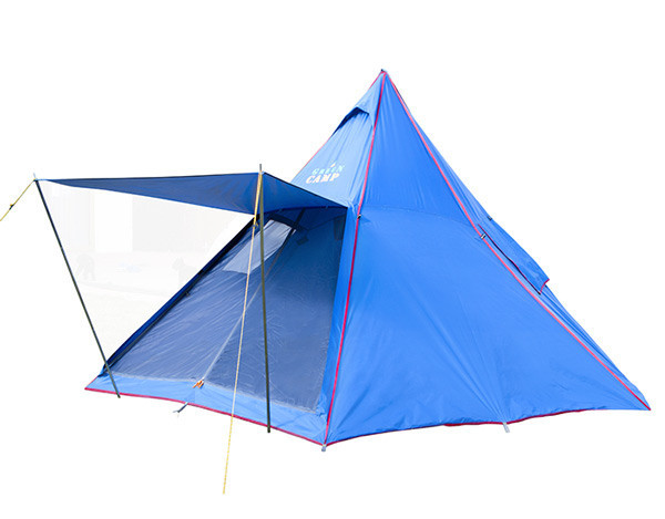 

Палатка для большой компании Green Camp "юрта" (350 х 350 х 210 см) синяя