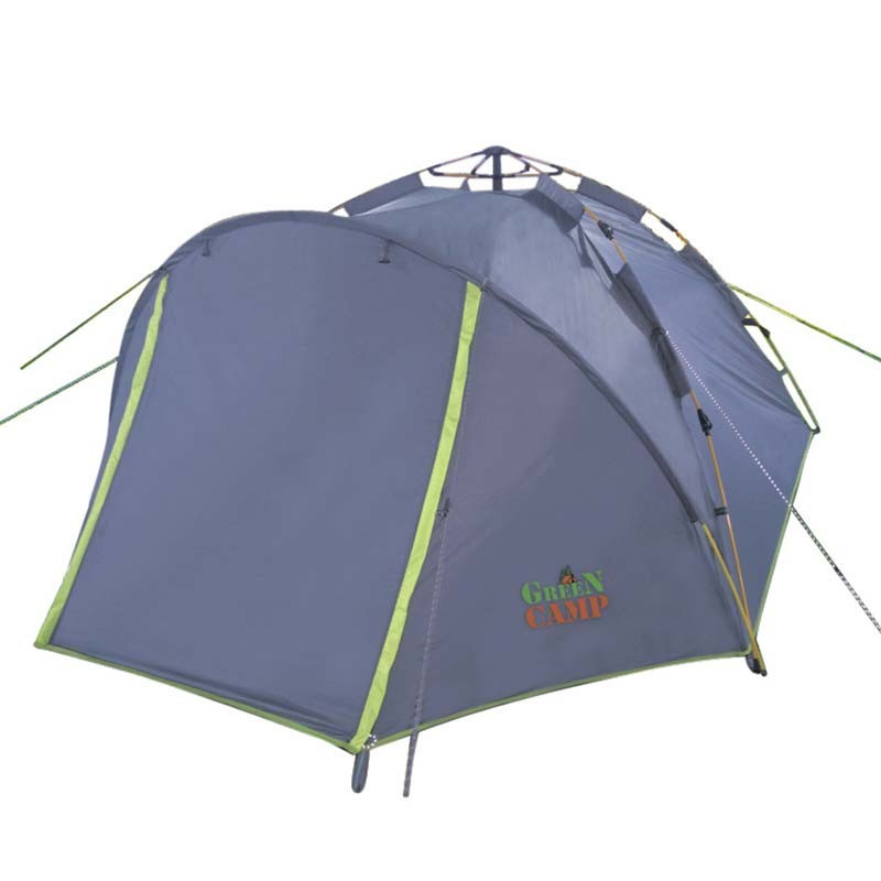 

Палатка 4-х месная двухслойная Green Camp 900, автомат , серая