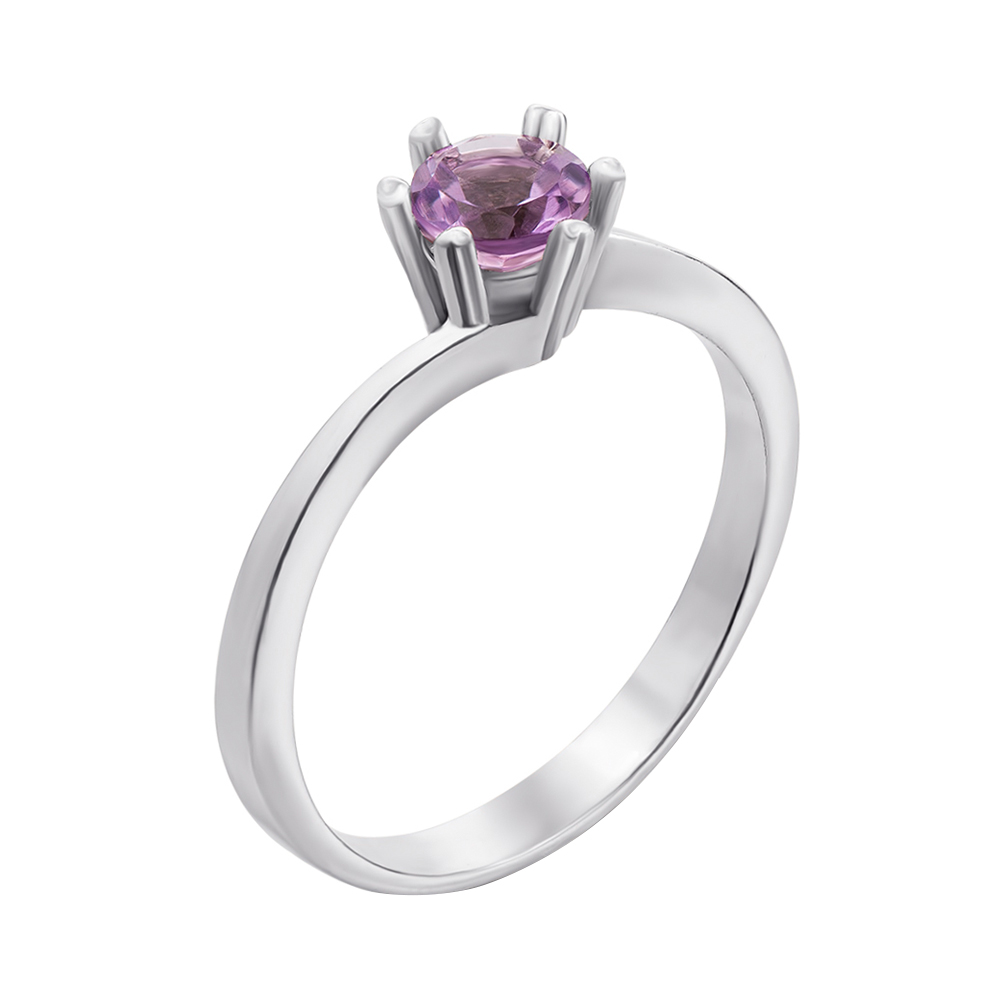 

Серебряное кольцо с аметистом 000079714 17 размера