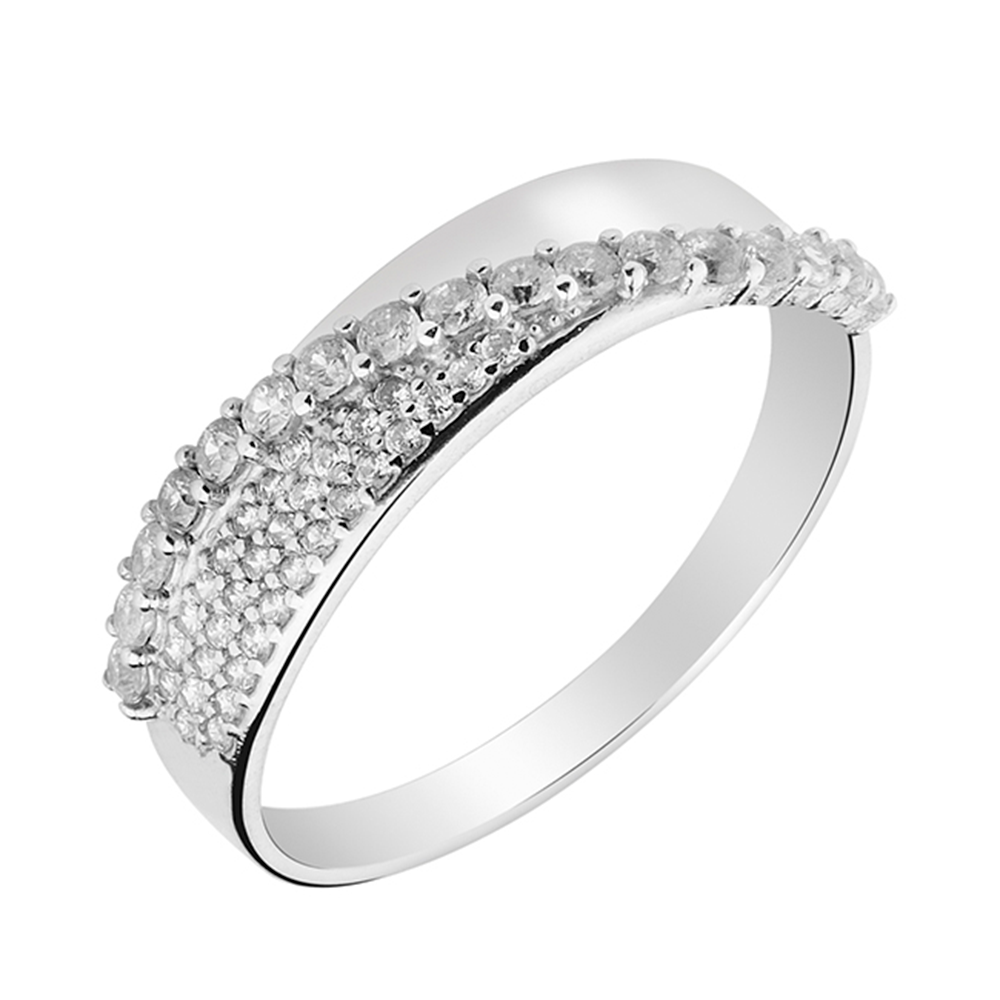 

Серебряное кольцо с фианитами 000130218 20 размера