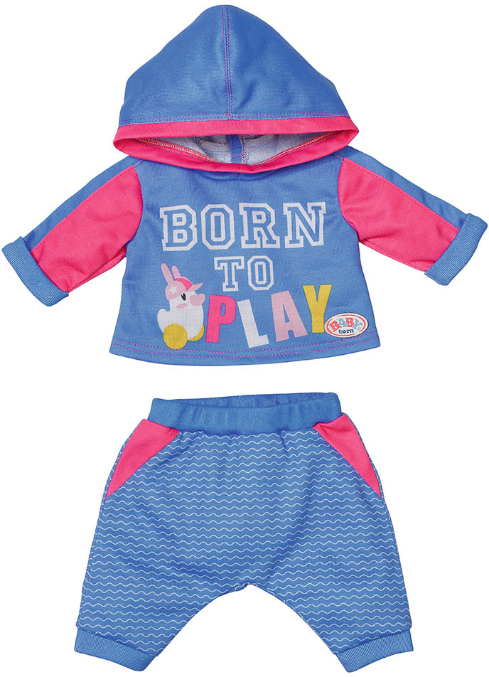 Акція на Набор одежды для куклы Baby Born Спортивный костюм для бега Голубой (830109-2) від Rozetka UA