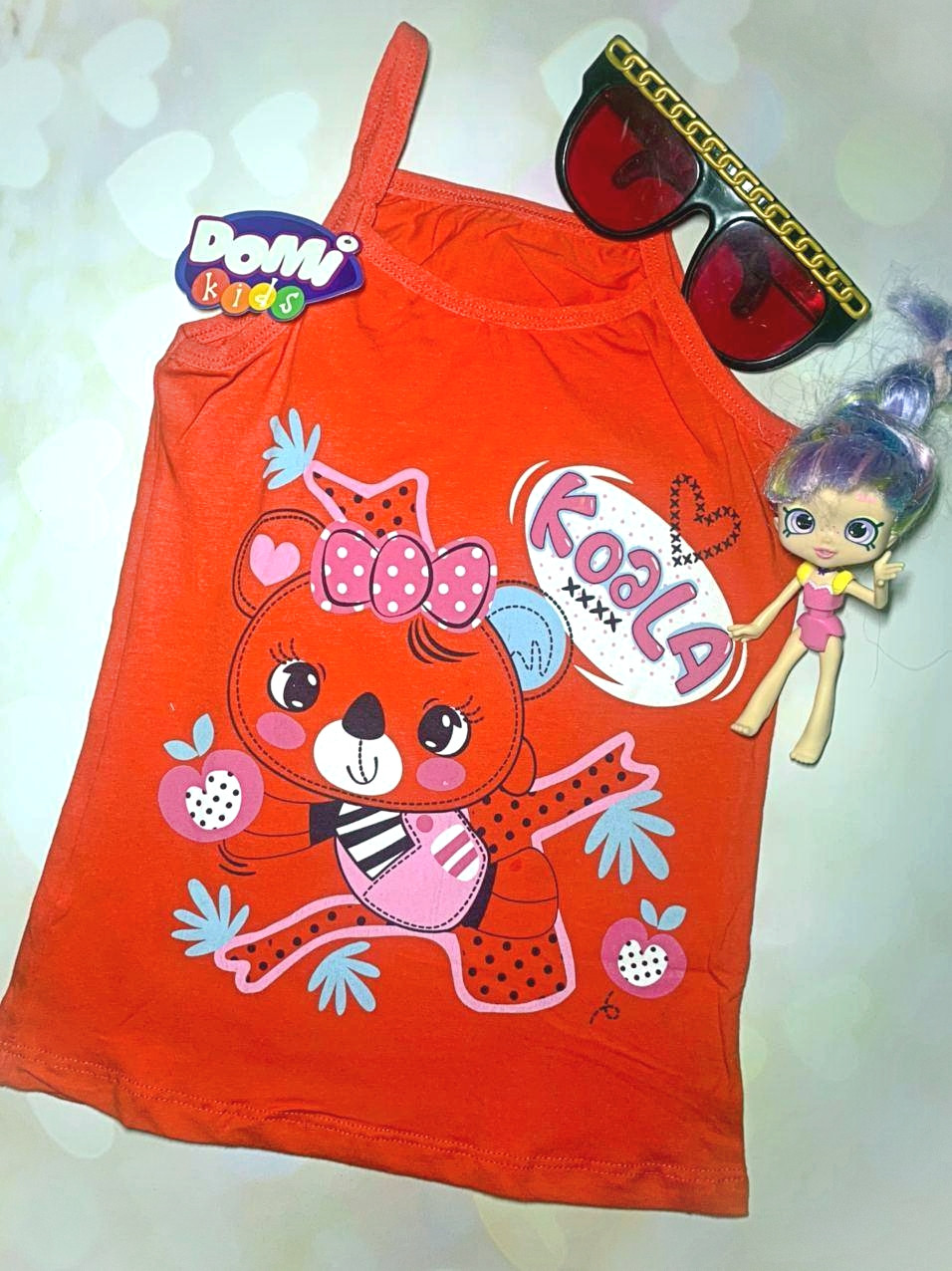 

Майка детская для девочки DOMI kids 68250-30 Красный 4/5 (104-110cm)