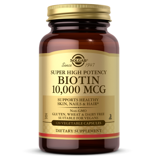 

Витамин В7 Биотин Biotin Solgar 10000 мкг 120 капсул (SOL031)