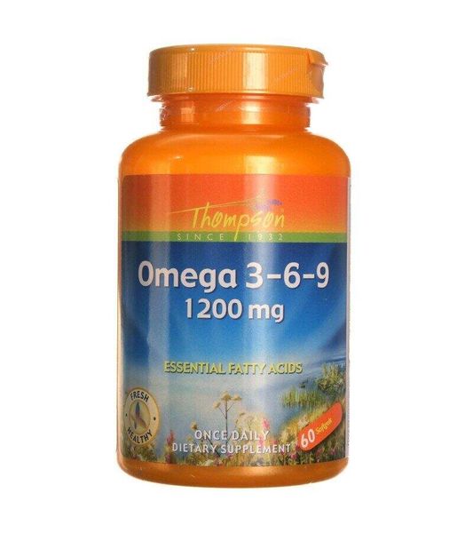 

Омега 3-6-9 Omega 3-6-9 Thompson 1200 мг 60 капсул (TH027)