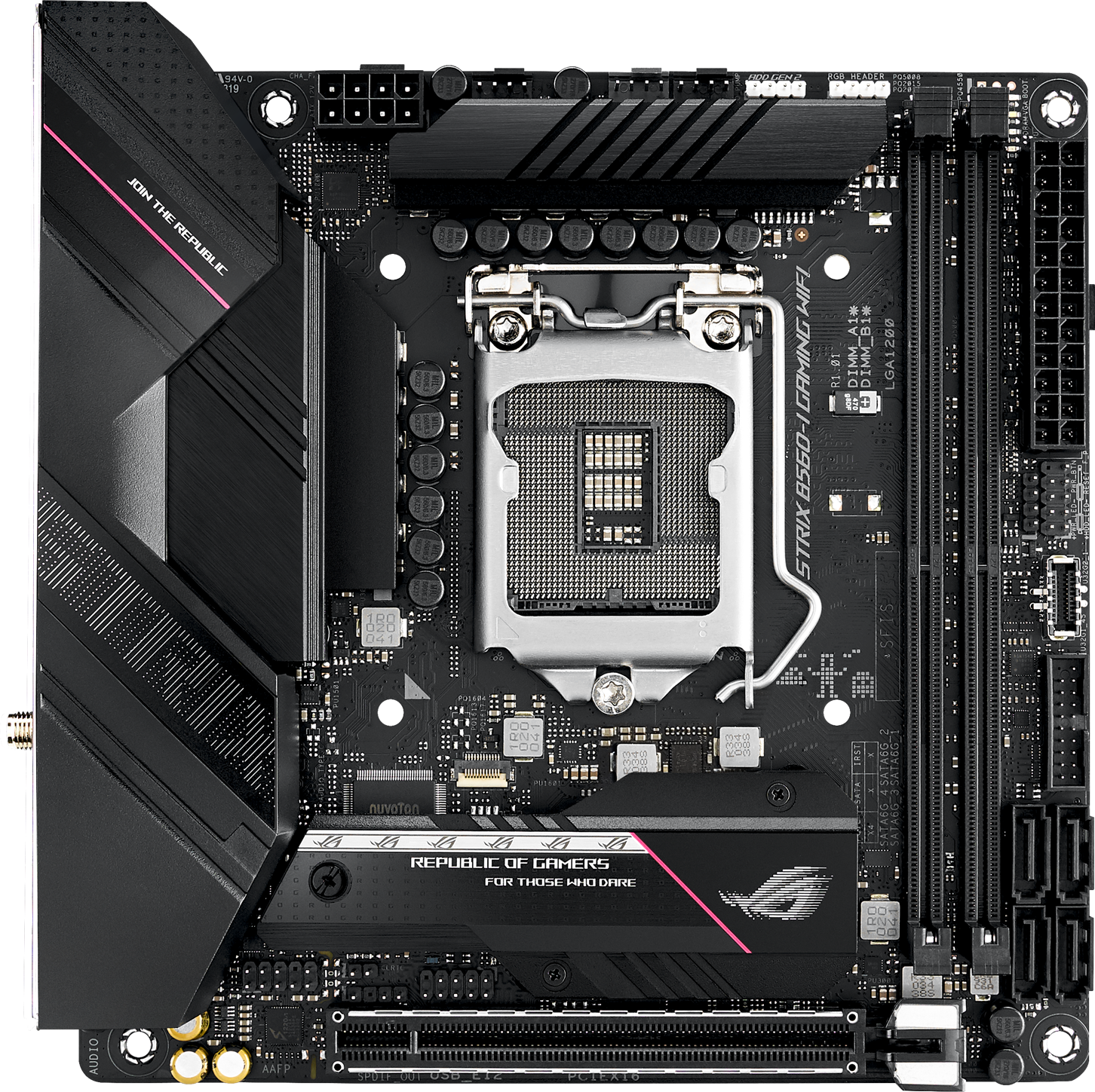 

Материнская плата Asus ROG STRIX B560-I Gaming Wi-Fi (s1200, Intel B560, PCI-Ex16)