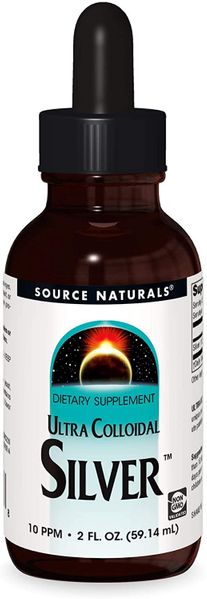 

Коллоидное серебро ультра Colloidal Silver Source Naturals 10 PPM 59.14 мл (SNS019)