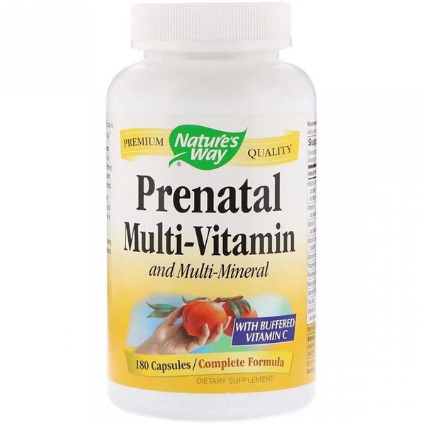 

Мультивитамины для беременных Prenatal Multi-Vitamin and Multi-Mineral Nature's Way 180 капсул (NW064)