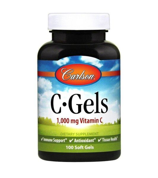 

Витамин C C-Gel Carlson Labs 1000 мг 100 капсул (CAR015)