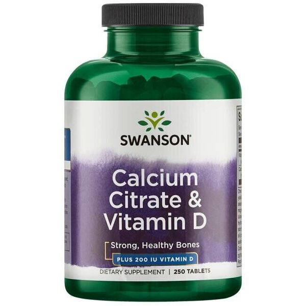 

Кальций цитрат и витамин D Calcium Citrate & Vitamin D Swanson 250 таблеток (SW078)
