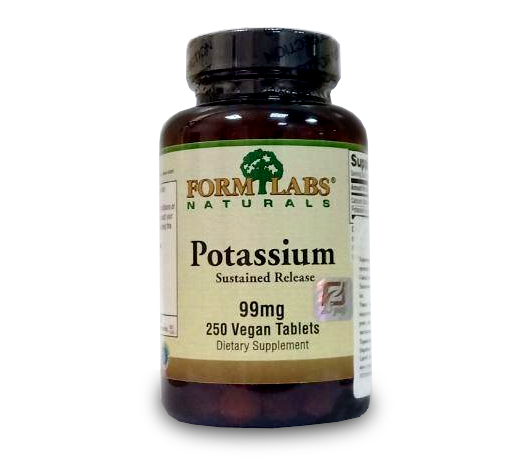 

Калий Potassium Sustained Release Form Labs 99 мг 250 таблеток (FM25)