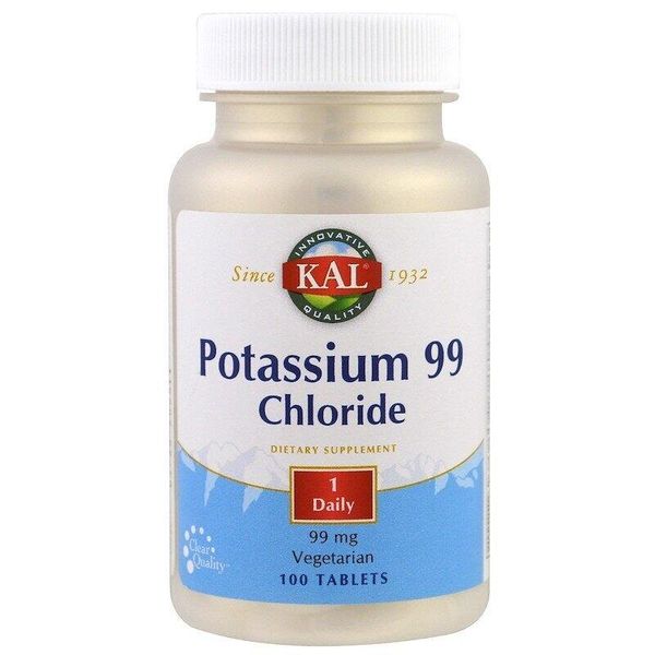 

Калий хлорид Potassium Chloride KAL 99 мг 100 таблеток (KAL031)