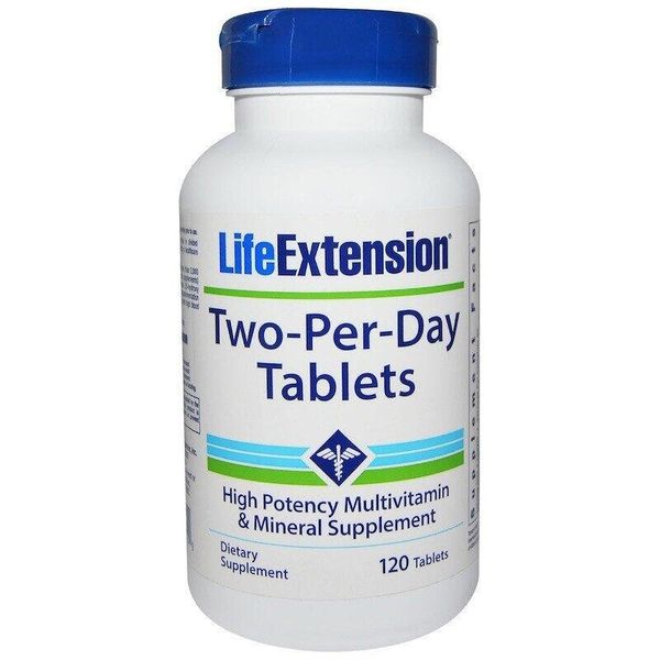 

Мультивитамины Two-Per-Day Tablets Life Extension 120 таблеток (LE059)