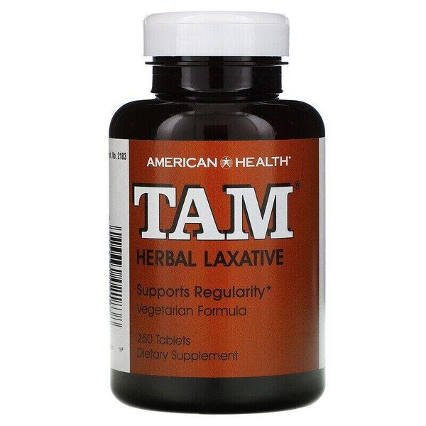 

Слабительное средство TAM Herbal Laxative American Health 250 таблеток (AH003)
