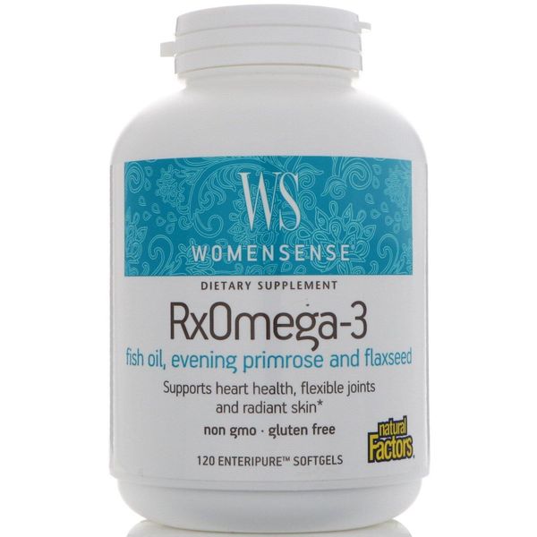 

Омега 3 формула для женщин RxOmega 3 Natural Factors 120 капсул (NFA010)