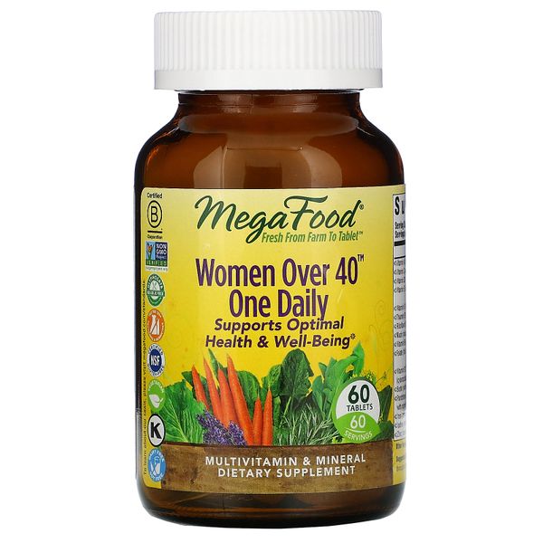 

Витамины для мужчин 40+ Men Over 40 One Daily MegaFood 60 таблеток (MF047)