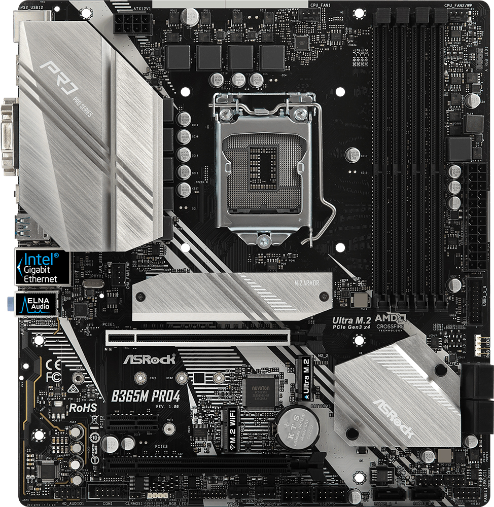 

Материнская плата ASRock B365M Pro4 (s1151, Intel B365, PCI-Ex16)