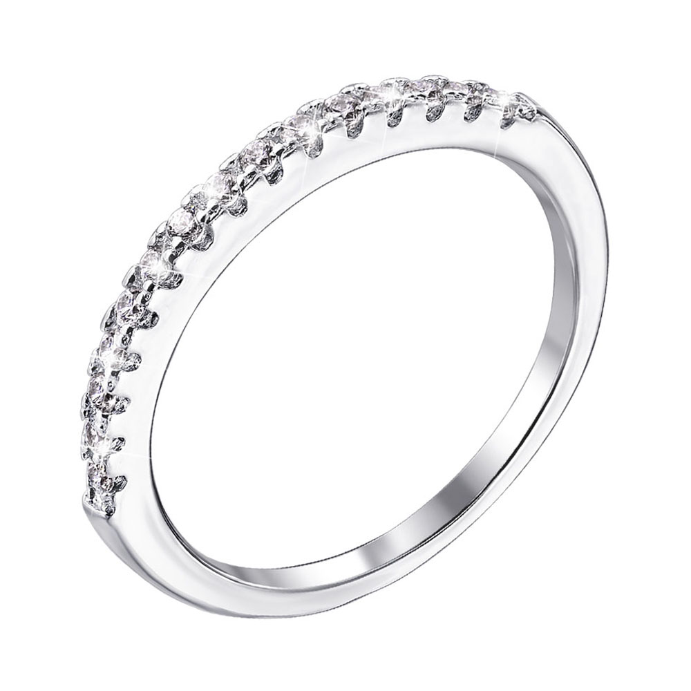 

Серебряное кольцо с фианитами 000124659 18 размера