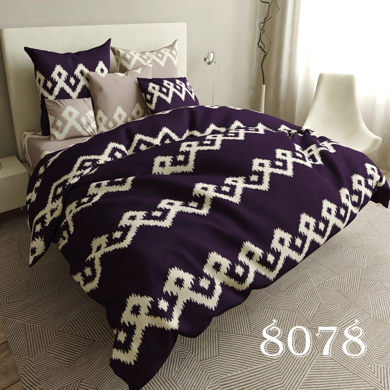 

Комплект постельного белья Pretty 8078 Евро размер 200х220