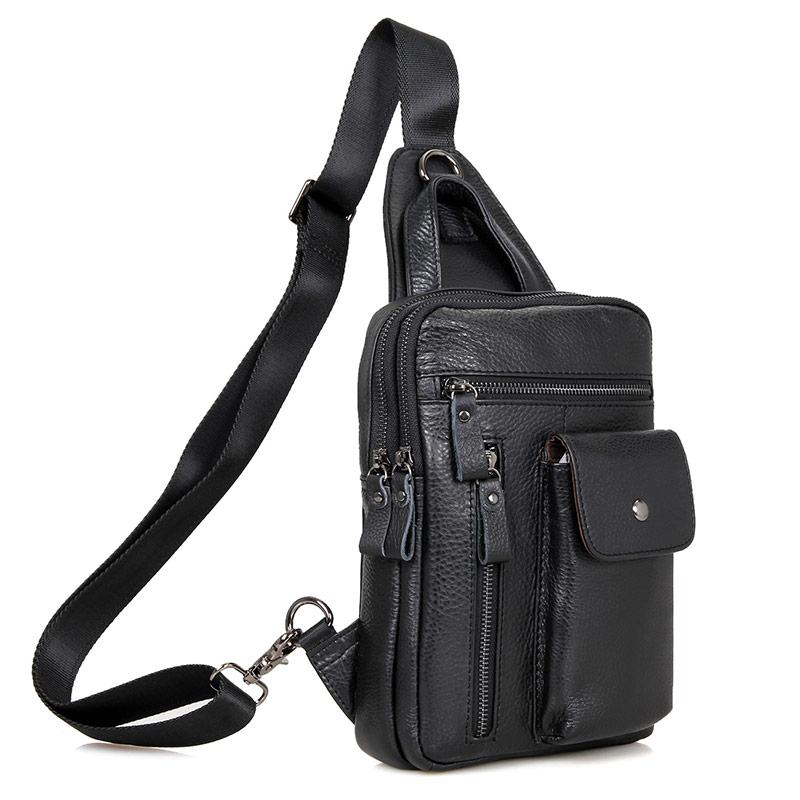 

Мужской кожаный рюкзак Tiding Bag 4006A