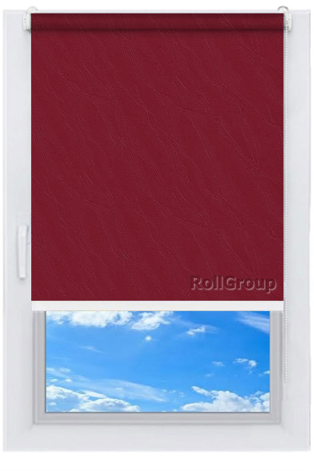 

Ролета тканевая Roll Group Вода 140х165 Бордовый 889