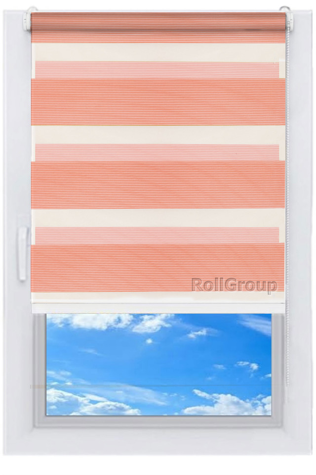 

Ролета тканевая Roll Group День-ночь 120х165 Розовый 604