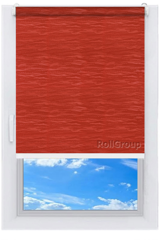 

Ролета тканевая Roll Group Лазурь 120х165 Вишня 2088