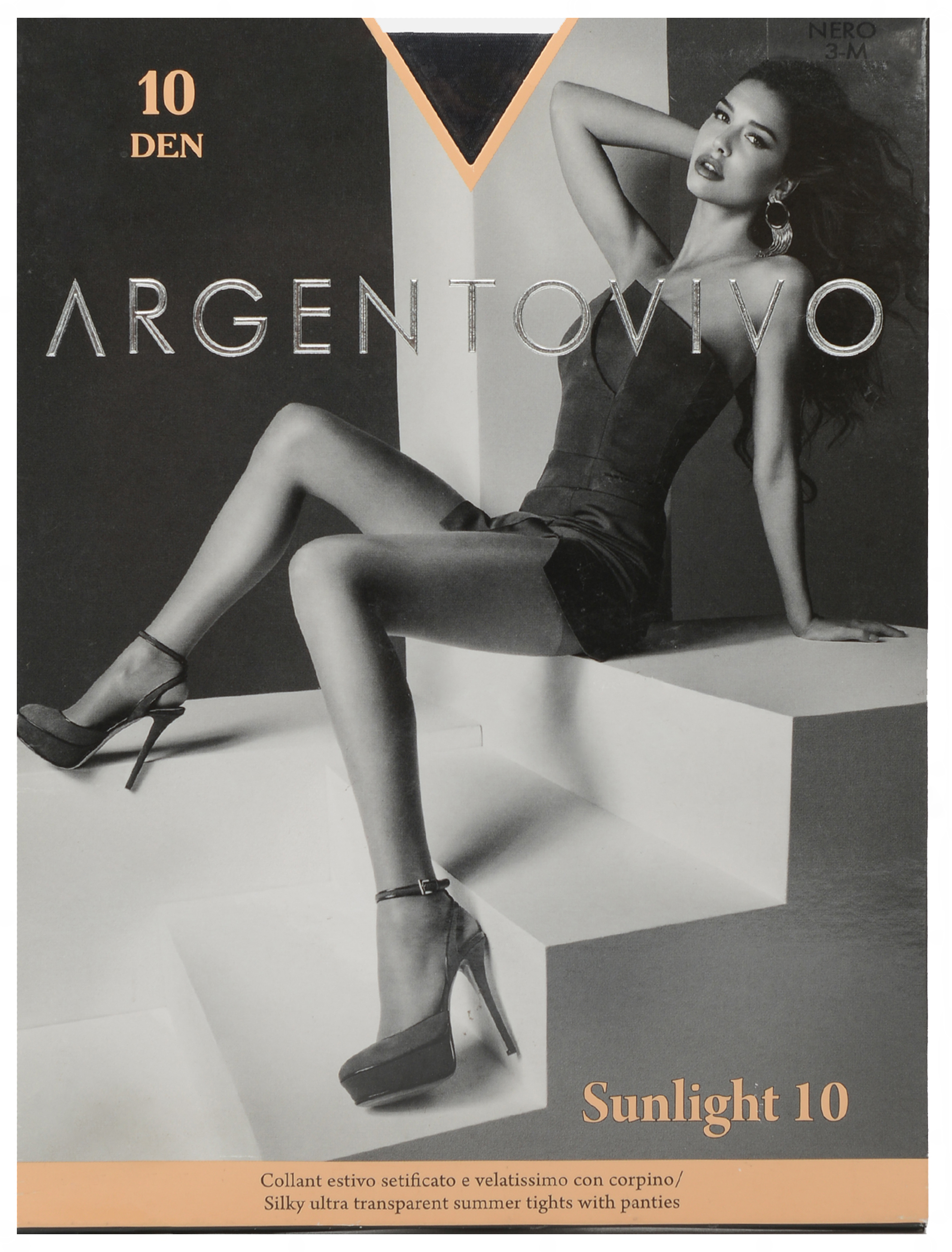 

Колготки Argentovivo Sunlight 10 Den 4 Черные