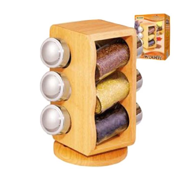 

Набор для специй Stenson MS-0369 Woody 7 предметов