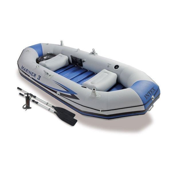 

Надувная Лодка Intex 68373 (297х127х46 См) Mariner 3 Set Серая