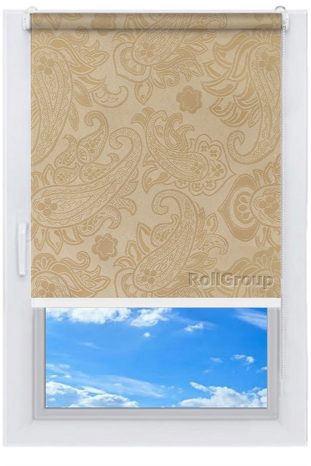 

Ролета тканевая Roll Group Бали 150х165 Бежевый 1839
