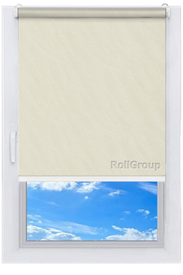 

Ролета тканевая Roll Group Вода 125х165 Серый 1834