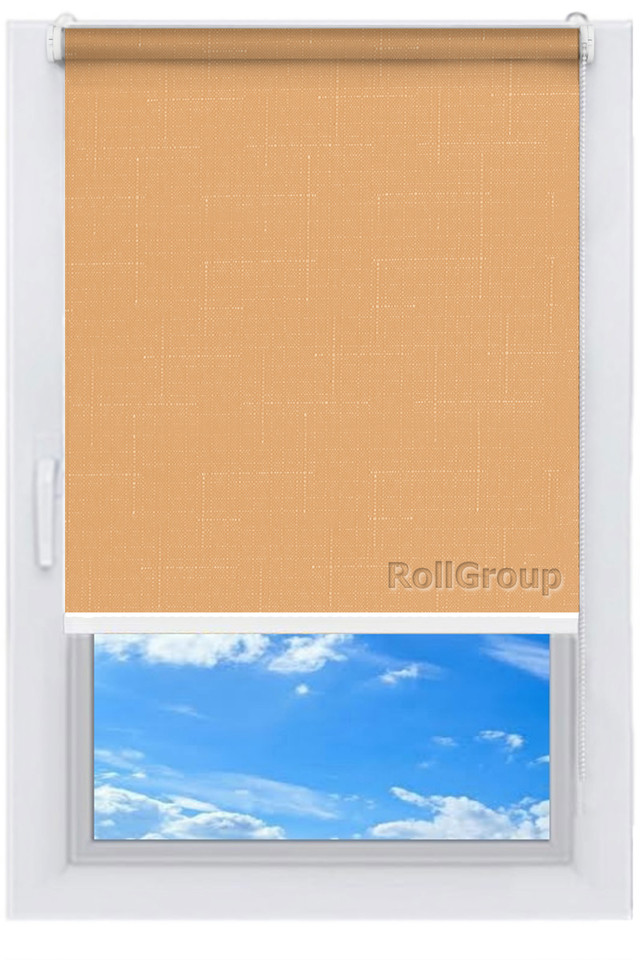 

Ролета тканевая Roll Group Лен 120х165 Абрикос 2071