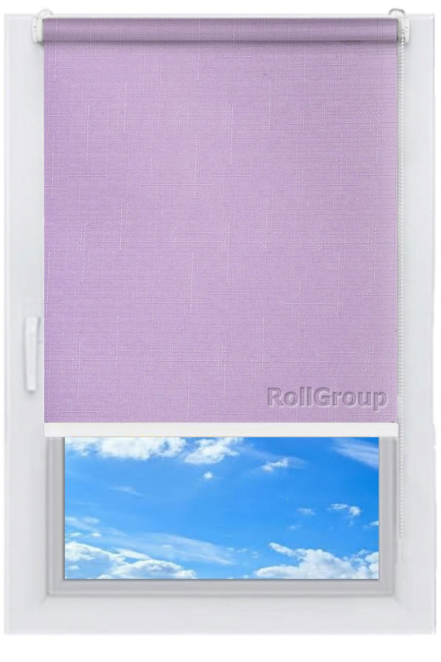 

Ролета тканевая Roll Group Лен 130х165 Сиреневый 7438