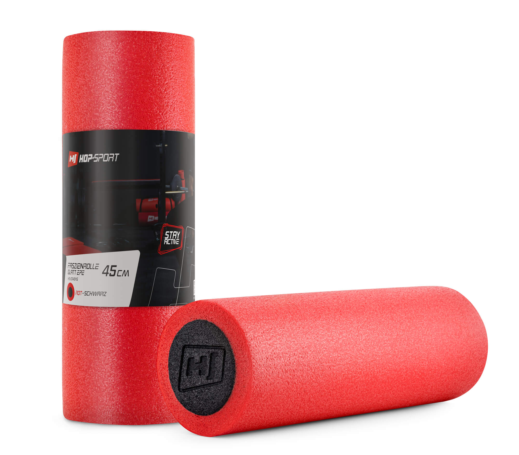 

Масажний ролик (валик, роллер) Hop-Sport EPE 45 см червоний