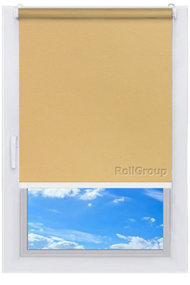 

Ролета тканевая Roll Group Амели 150х165 Слоновая кость 0805