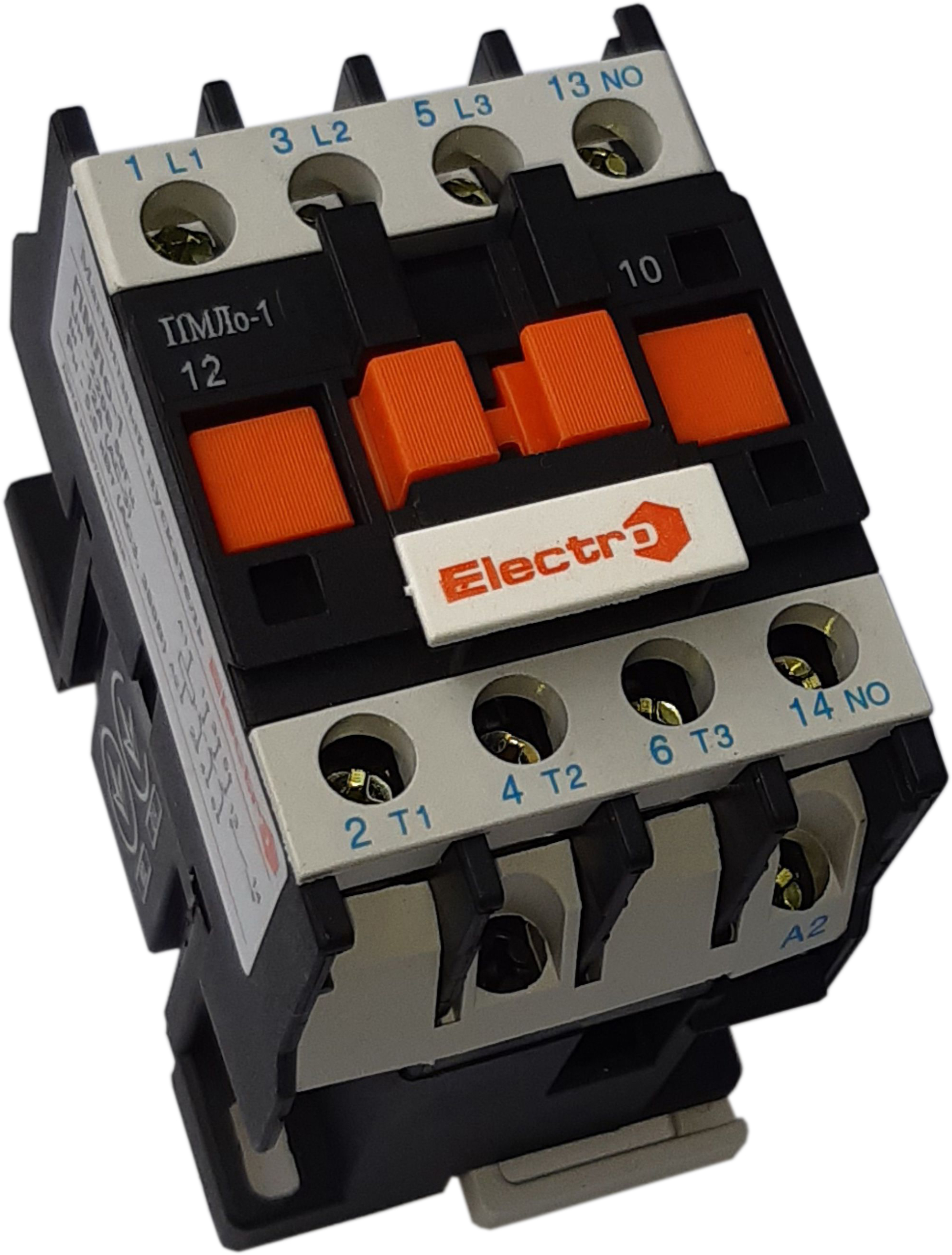 

Контактор ElectrO ПМЛо-1-12 12А котушка 400B АС3 1NO