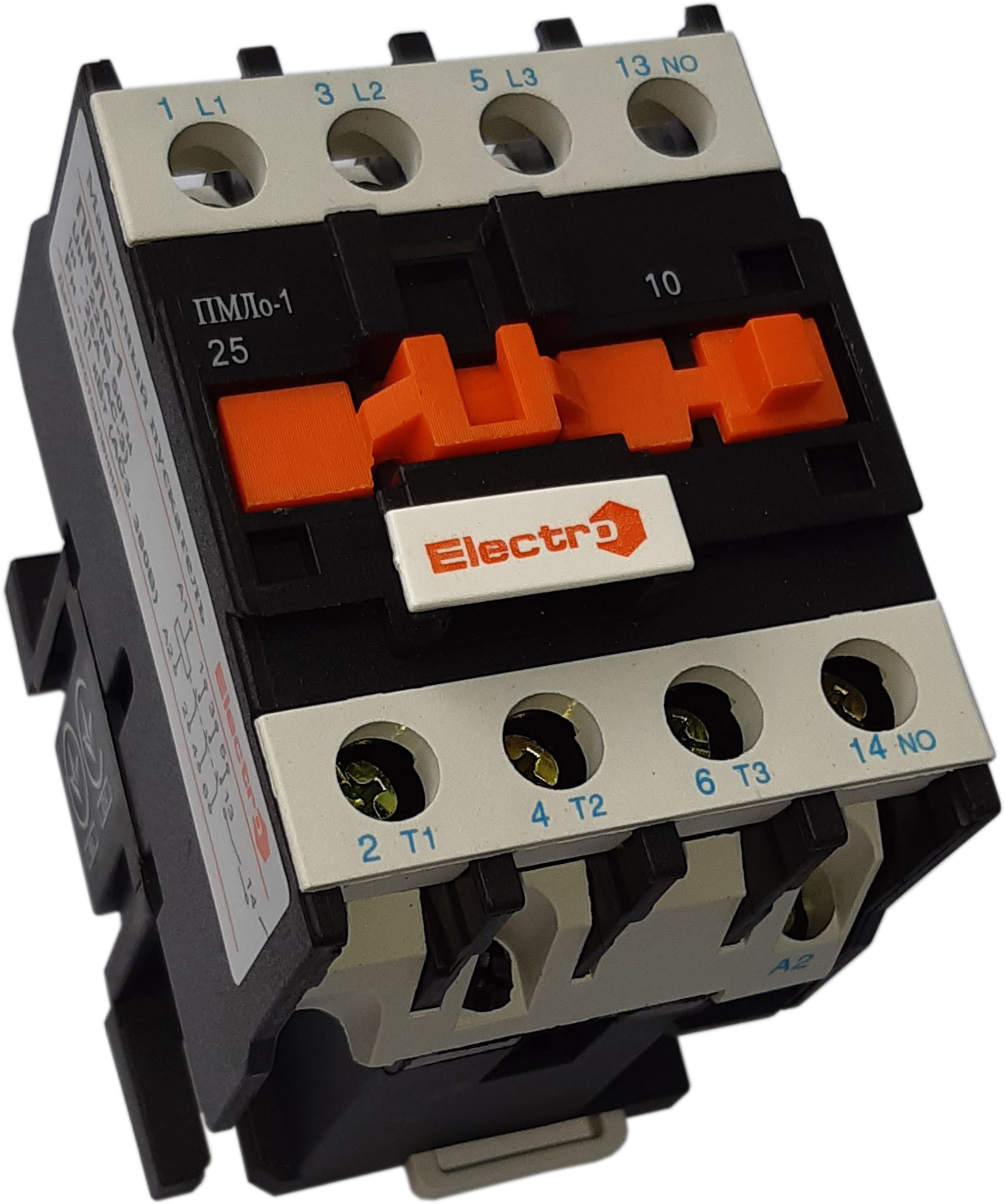 

Контактор ElectrO ПМЛо-1-25 25А котушка 400В АС3 1NO