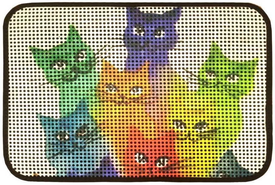 

Коврик под туалет IzziHome Catsline Renkli Kediler 40x60