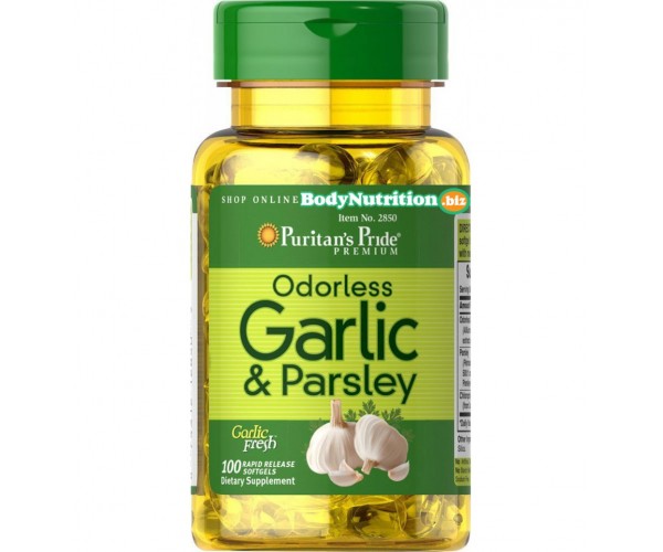 

Витамины Puritan's Pride Garlic & Parsley 100 капсул(793301)