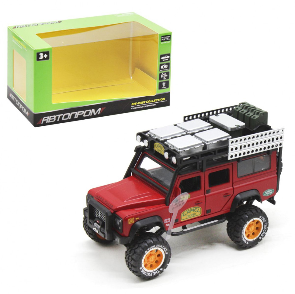 

Машина металлическая АВТОПРОМ 7680 Land Rover Defender (Red)