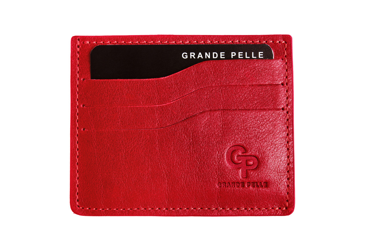 

Кредитница кожаная Grande Pelle,красный 305660