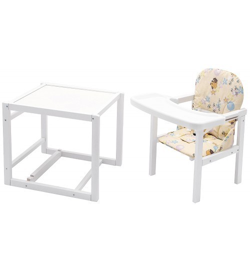 

​Стульчик - Трансформер Babyroom 240 Белое дерево, Вини Пух Желтый