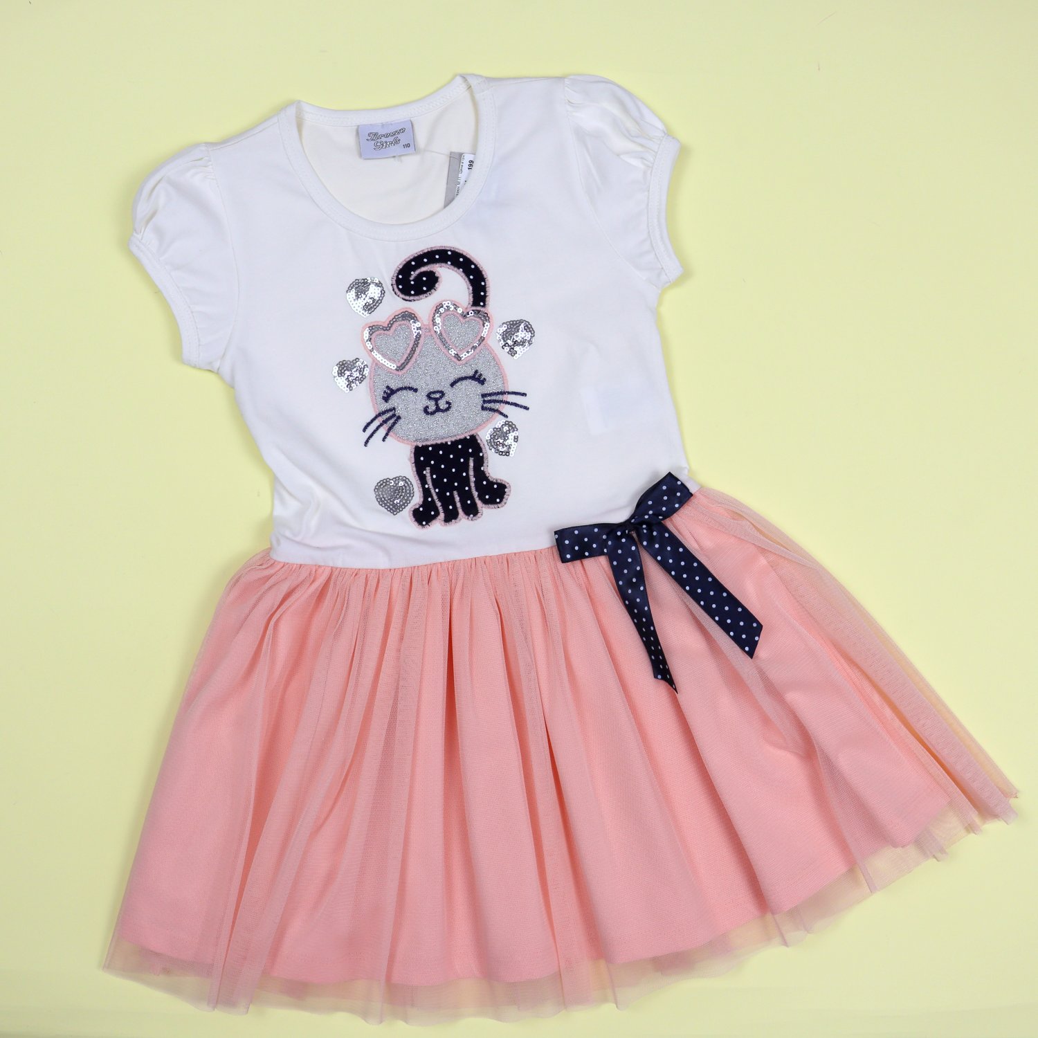 

Летнее платье для девочки Stylebaby (9795роз) Рост 110 см Персиковый