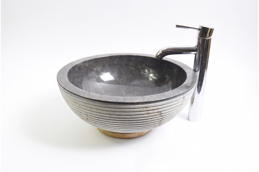 

Умивальник з каменю BLACK Industar s21-2719-5 40 см Круглий