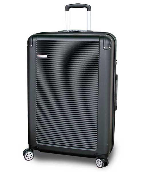 

Чемодан из пластика на колёсах средний Airtex 962 чёрный