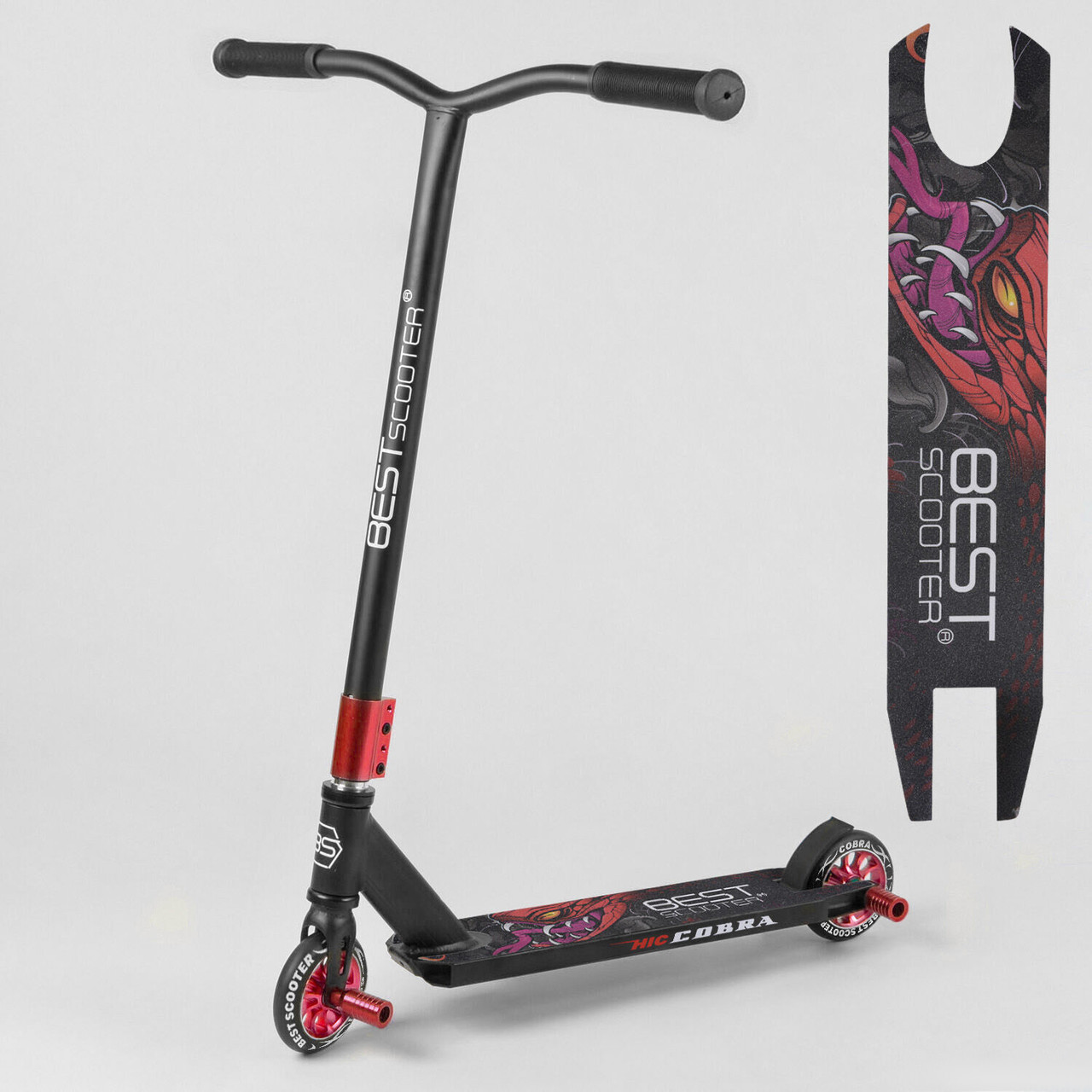 

Самокат BEST SCOOTER 66487 красный (диски металл, 2 пеги)